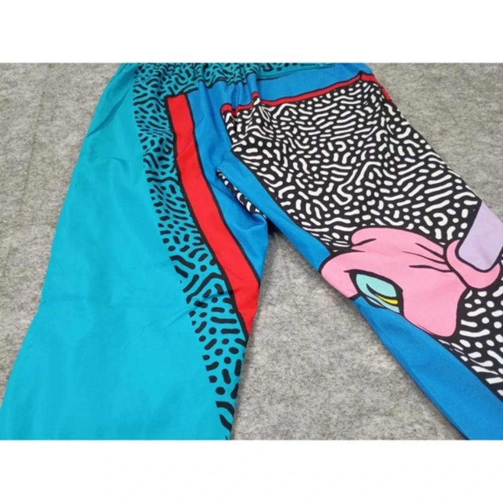 Looney Tunes Mens L Bugs Bunny Graphic Windbreaker Track Pants Joggers NWT 90s - Picture 13 of 14